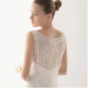 ROSA CLARA WEDDING DRESS / WHITE / SIZE 8 - NEW WITH TAGS